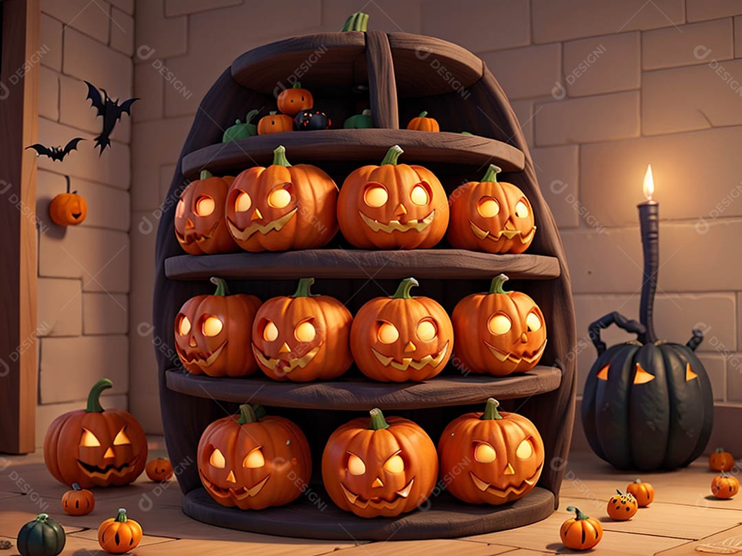 Abóbora maligna épica de Halloween em casa