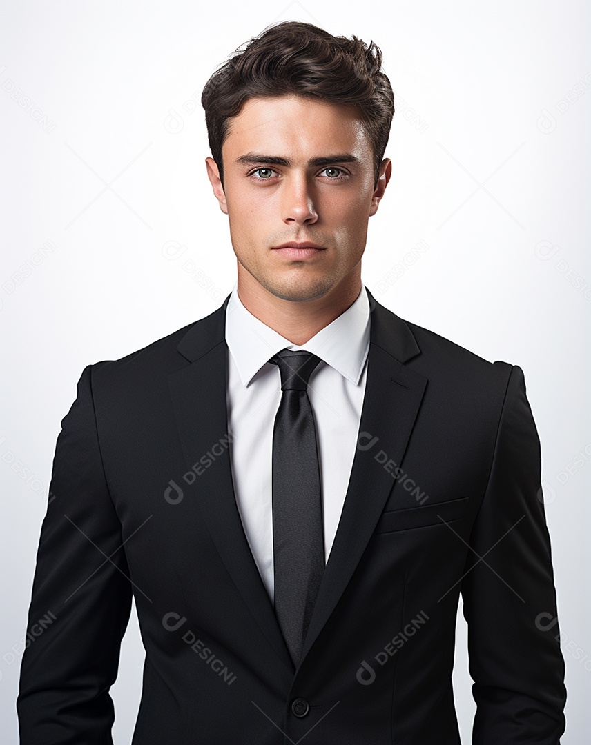 Imagem realista de homem jovem empresário