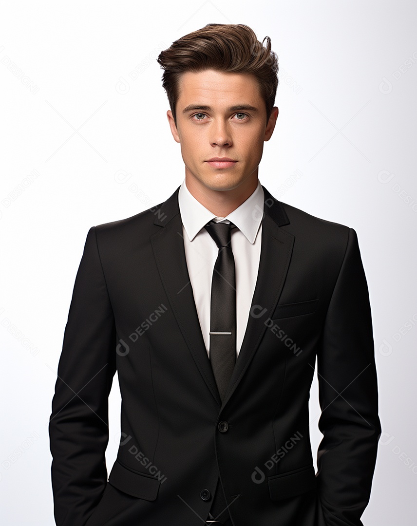 Imagem realista de homem jovem empresário