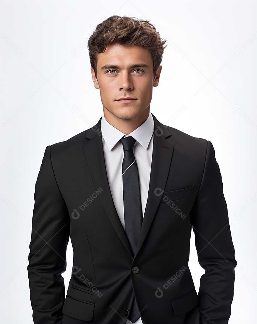 Imagem realista de homem jovem empresário