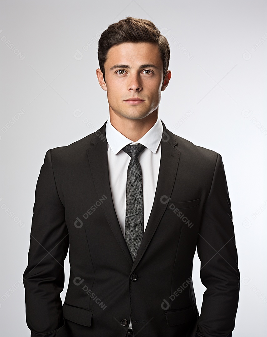 Imagem realista de homem jovem empresário