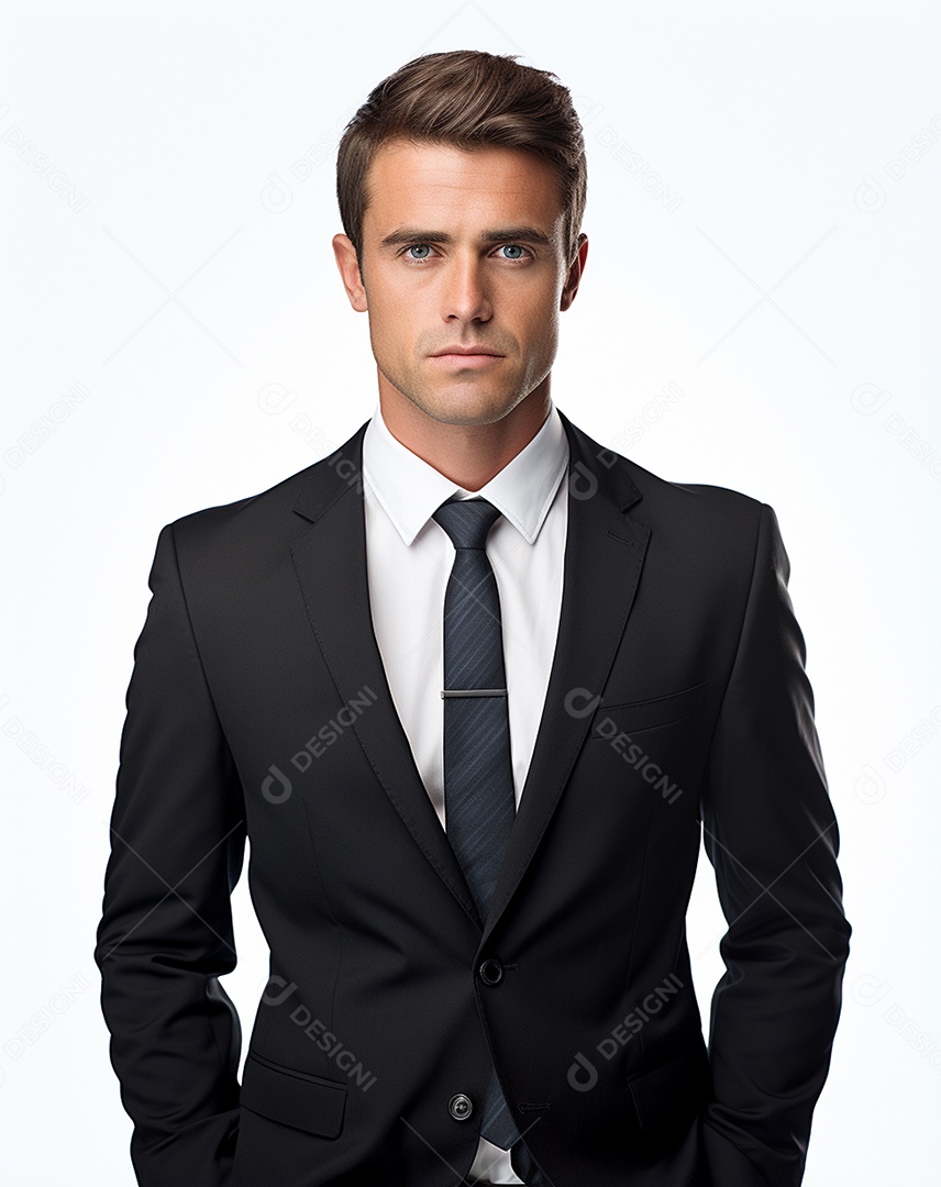 Imagem realista de homem jovem empresário