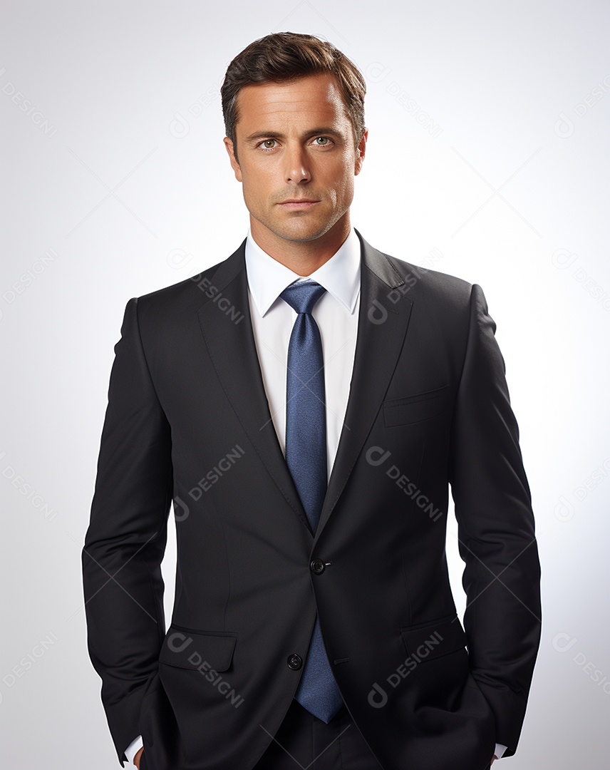 Imagem realista de homem jovem empresário