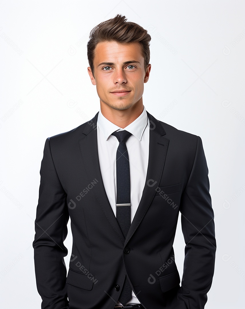 Imagem realista de homem jovem empresário