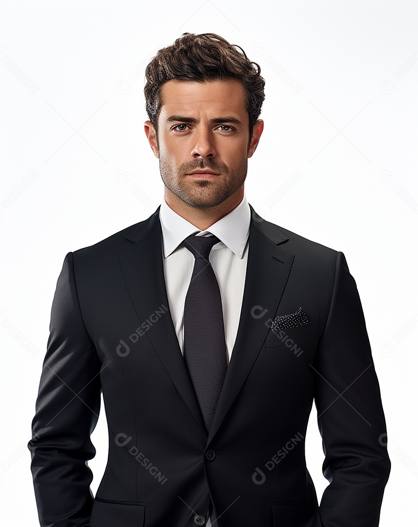 Imagem realista de homem jovem empresário