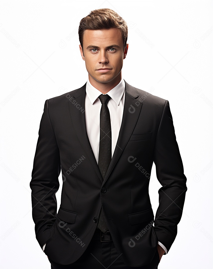 Imagem realista de homem jovem empresário