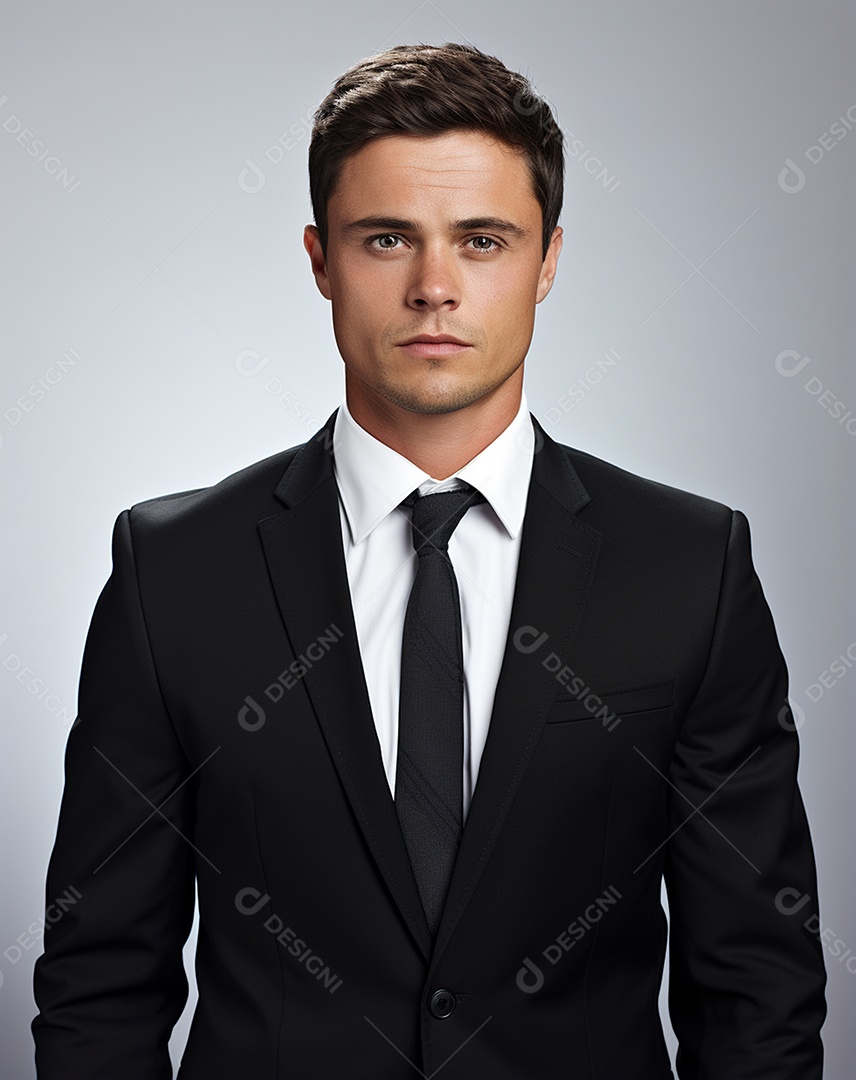 Imagem realista de homem jovem empresário