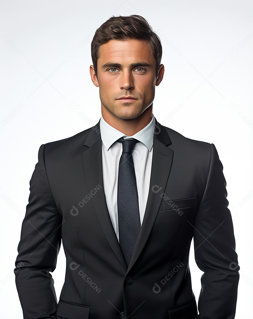 Imagem realista de homem jovem empresário