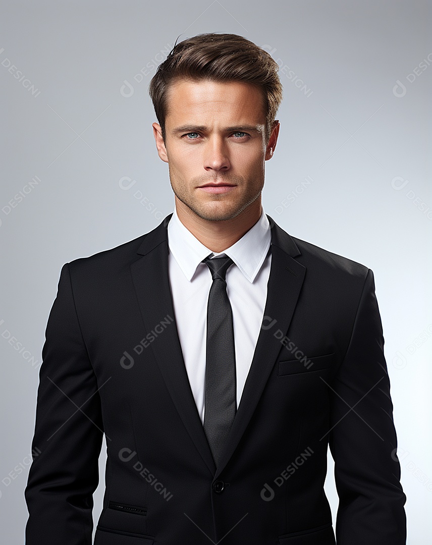 Imagem realista de homem jovem empresário