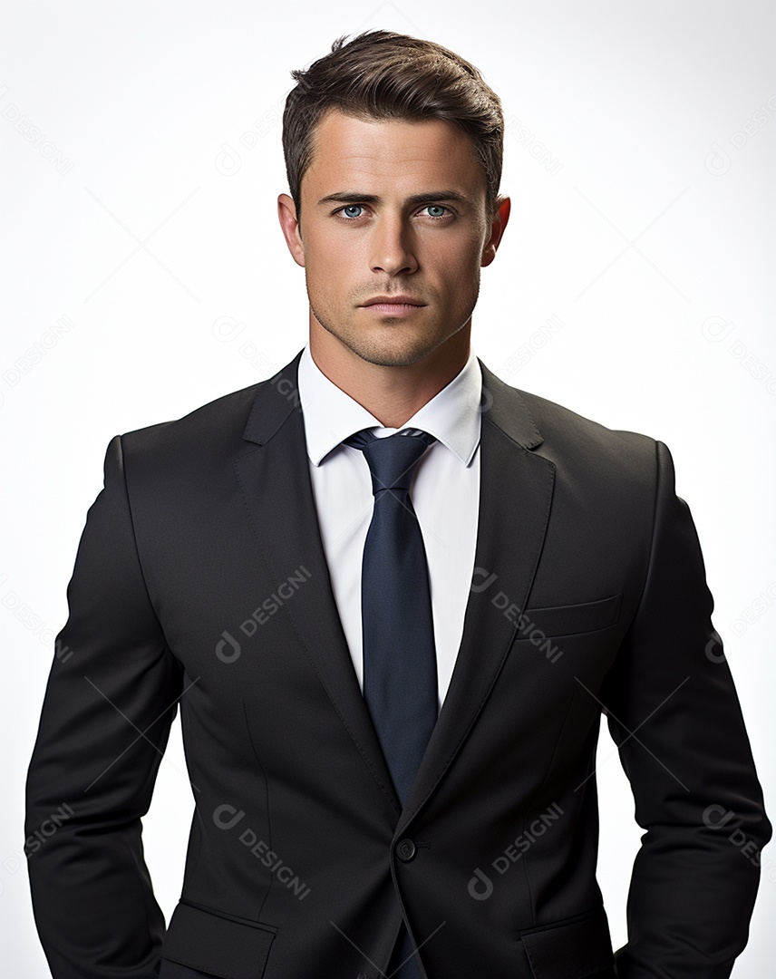 Imagem realista de homem jovem empresário