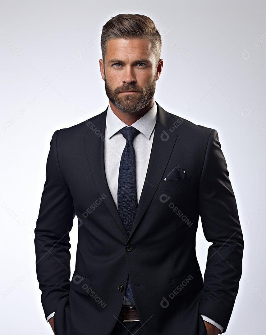 Imagem realista de homem jovem empresário