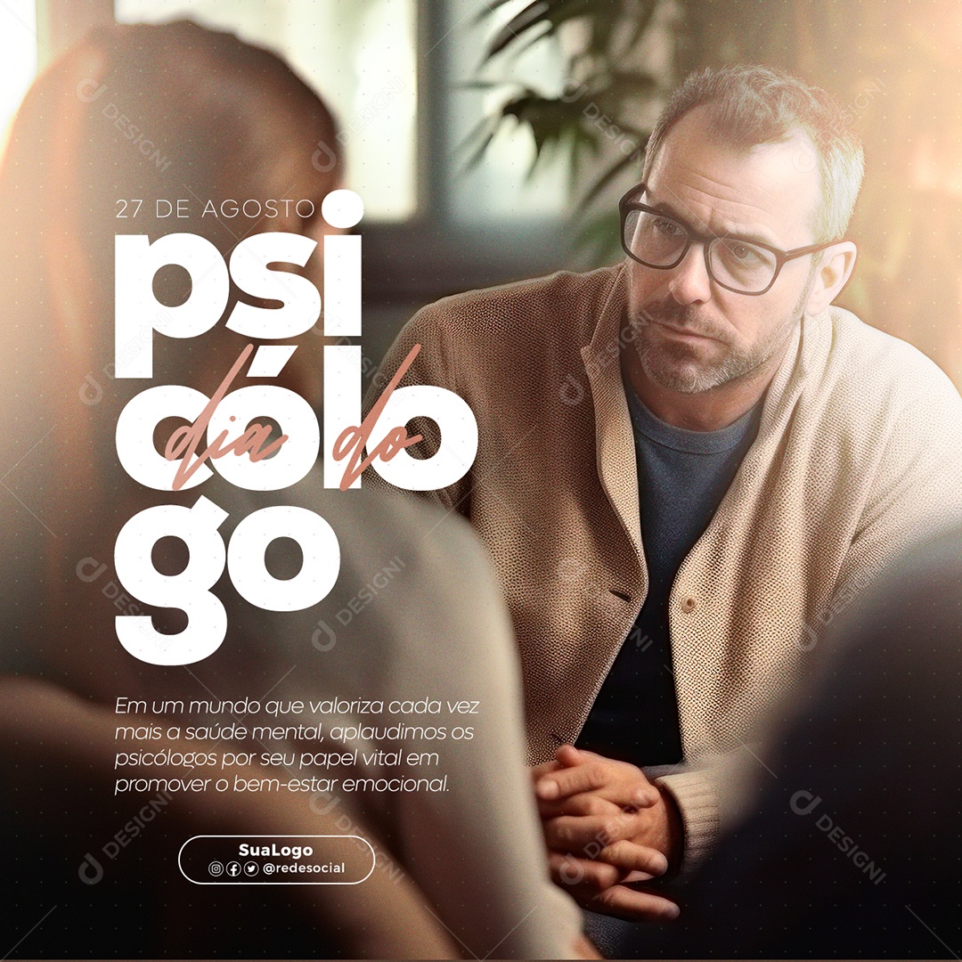 Dia Do Psicólogo Mundo Que Valoriza Social Media PSD Editável