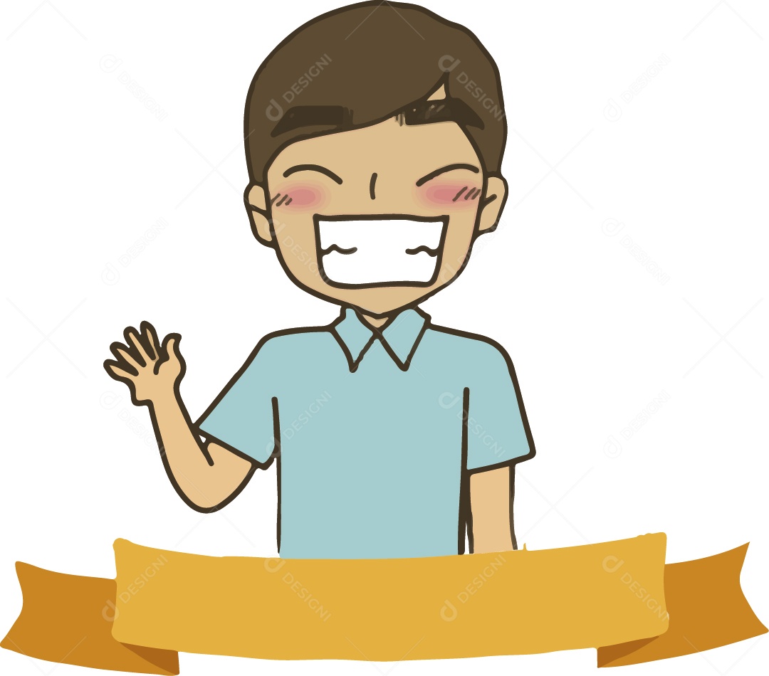 Garoto Ilustração Vetor EPS