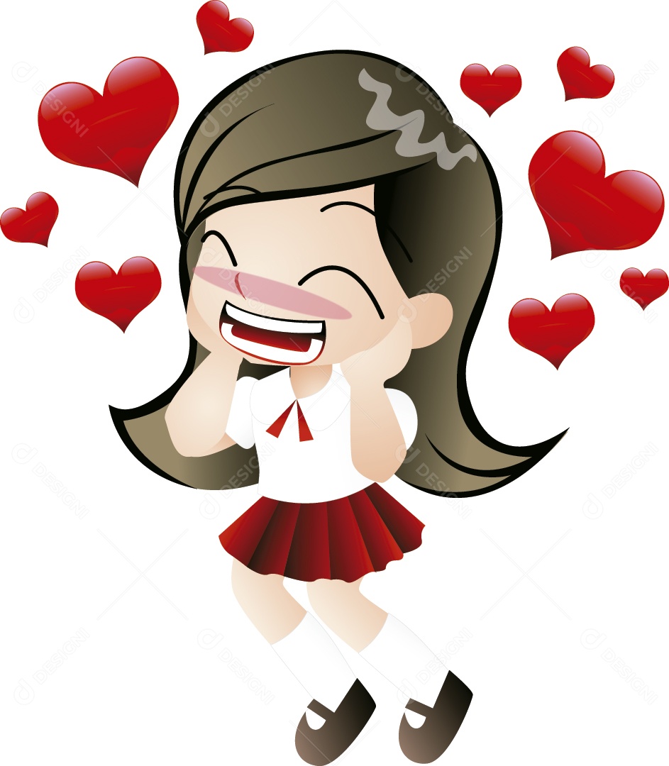 Garota Ilustração Vetor EPS