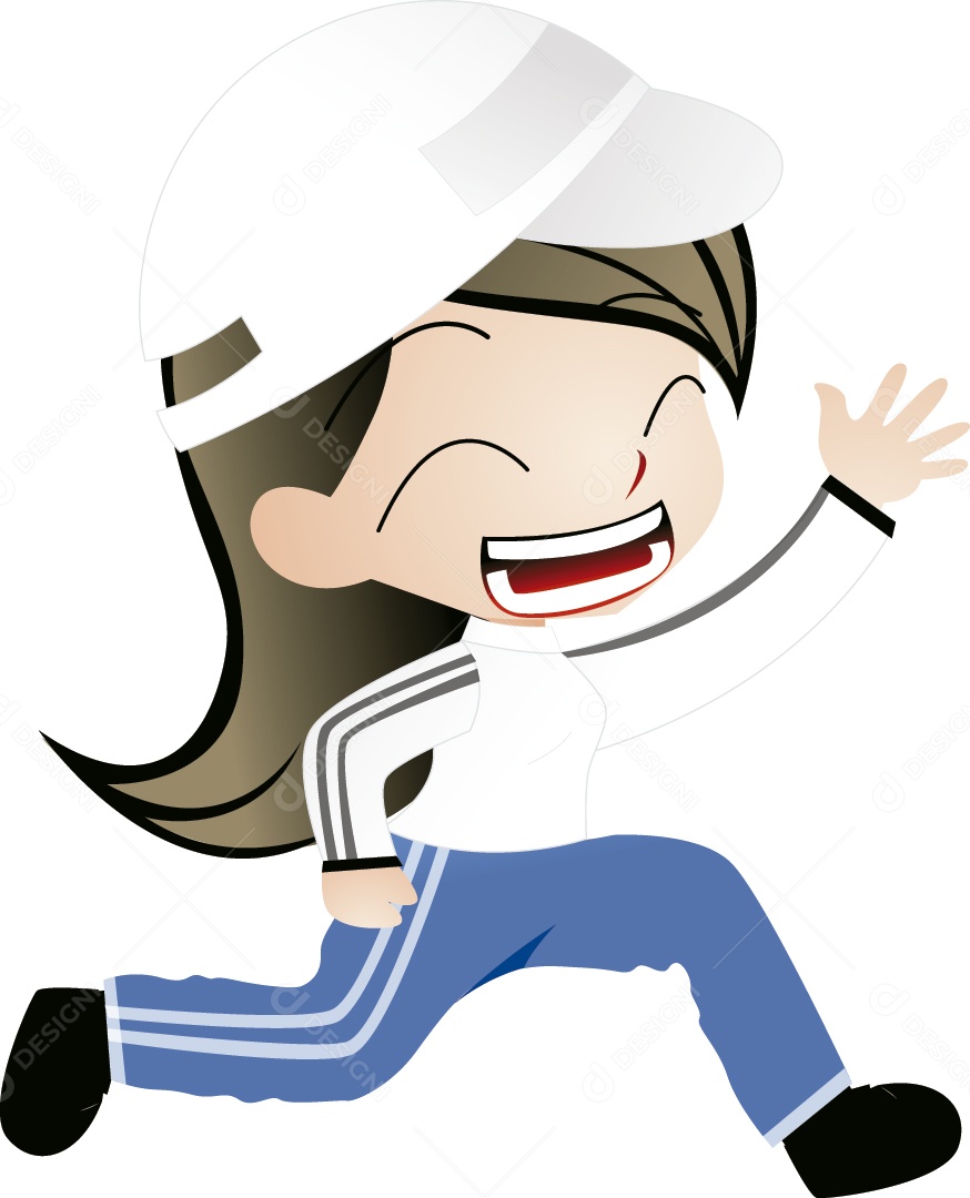 Garota Ilustração Vetor EPS