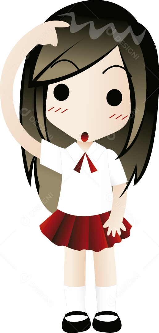 Garota Ilustração Vetor EPS