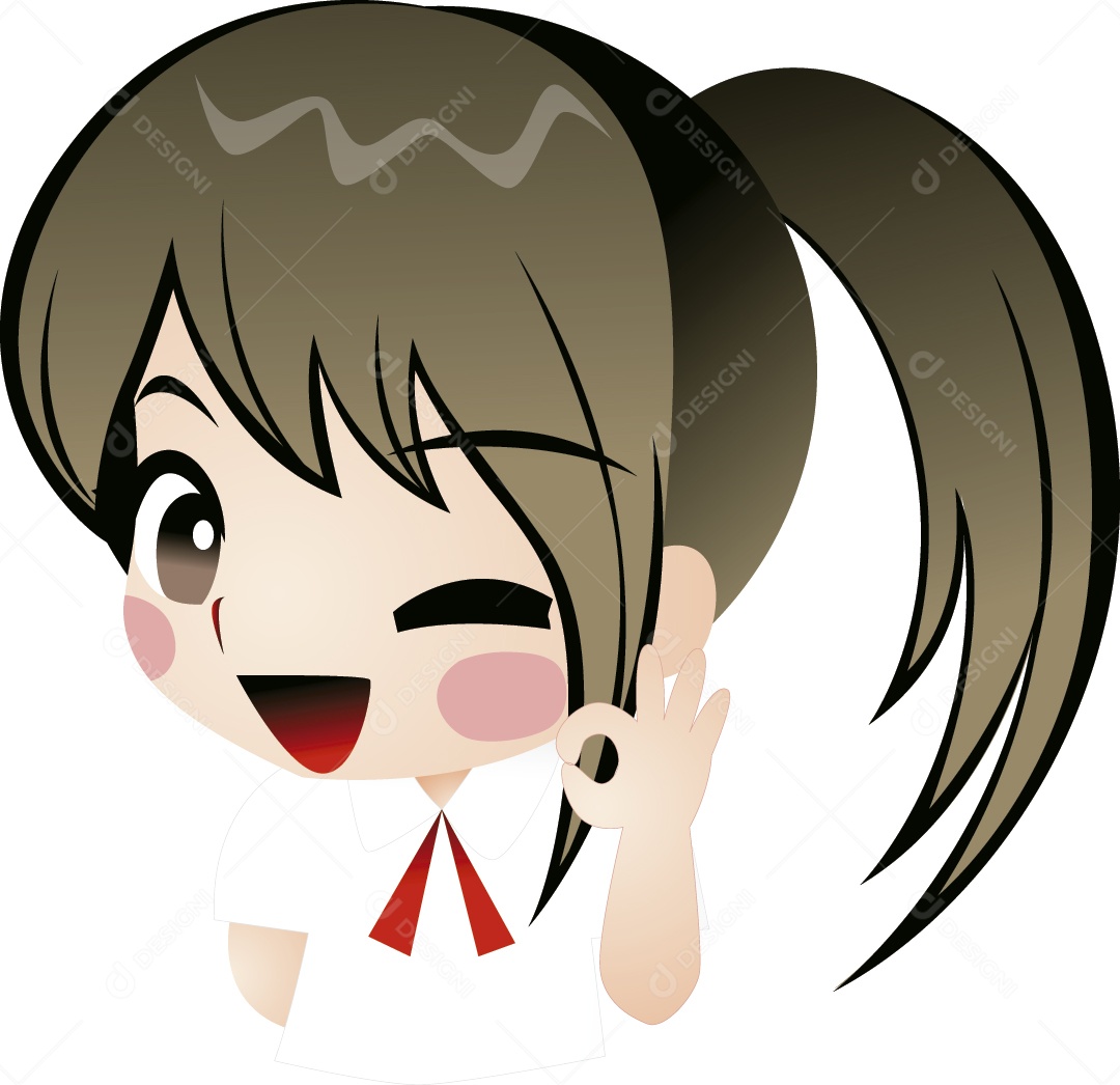 Garota Ilustração Vetor EPS