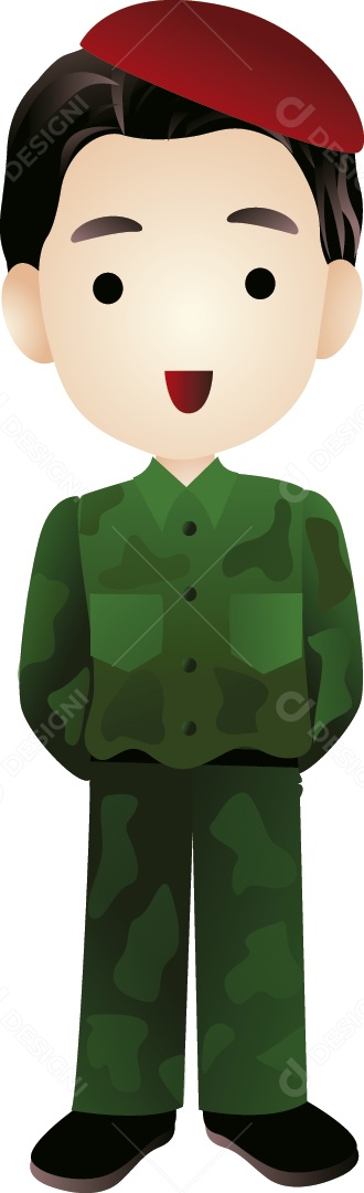 Soldado Ilustração Vetor EPS