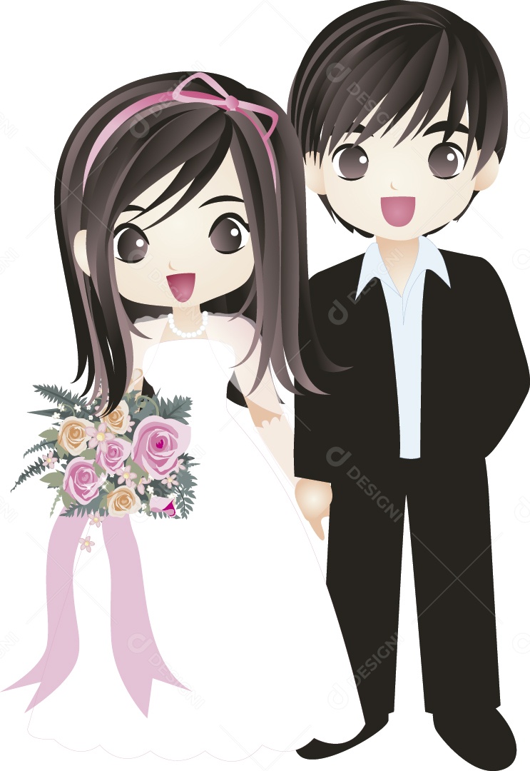 Noivos Ilustração Vetor EPS