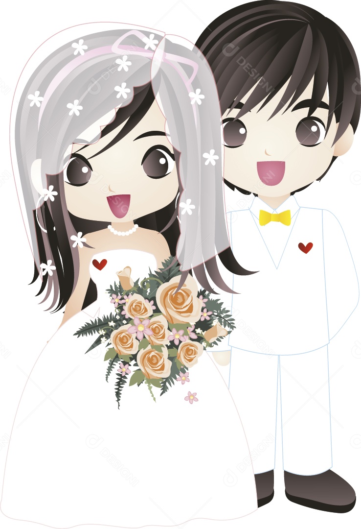 Noivos Ilustração Vetor EPS