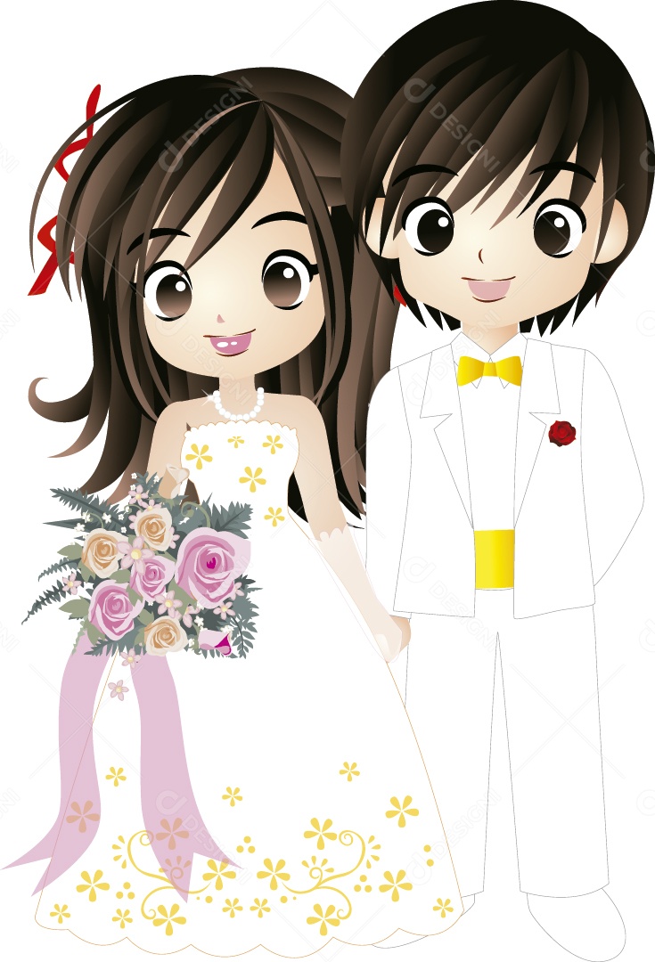 Noivos Ilustração Vetor EPS