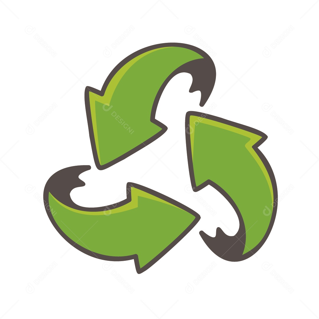 Ícone de Reciclagem Ilustração Vetor EPS