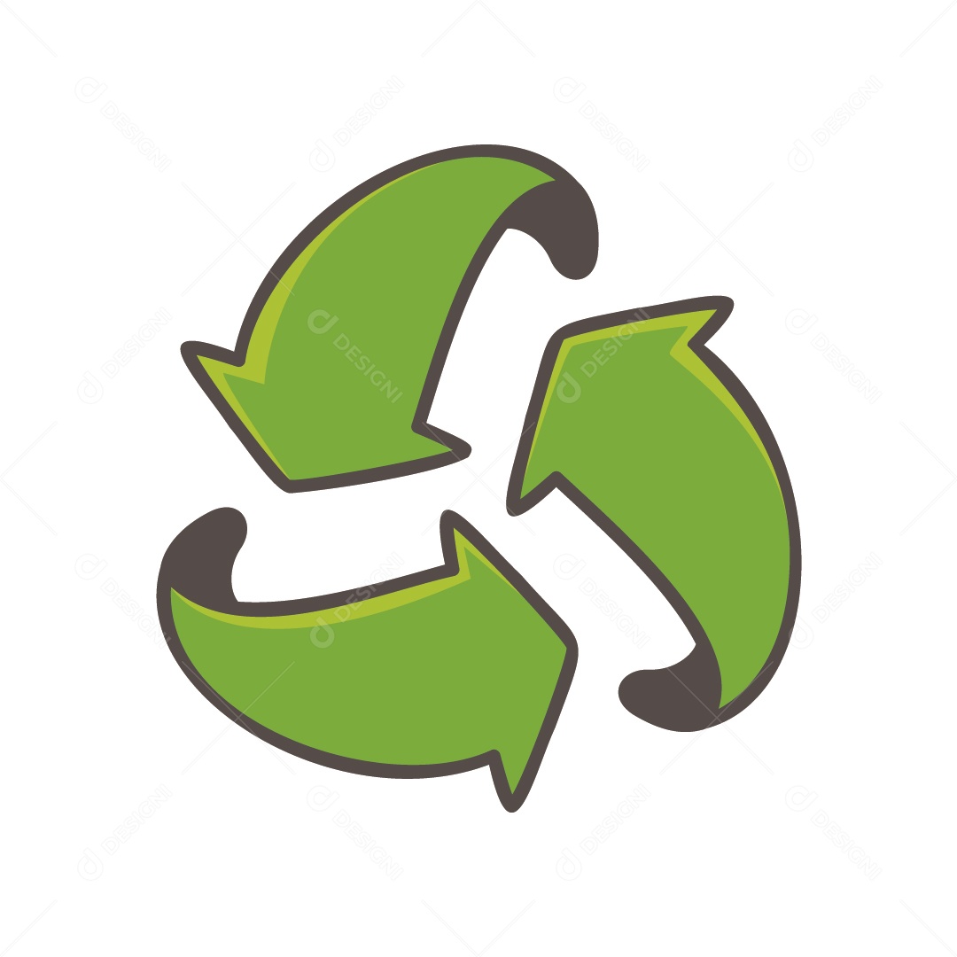 Ícone de Reciclagem Ilustração Vetor EPS