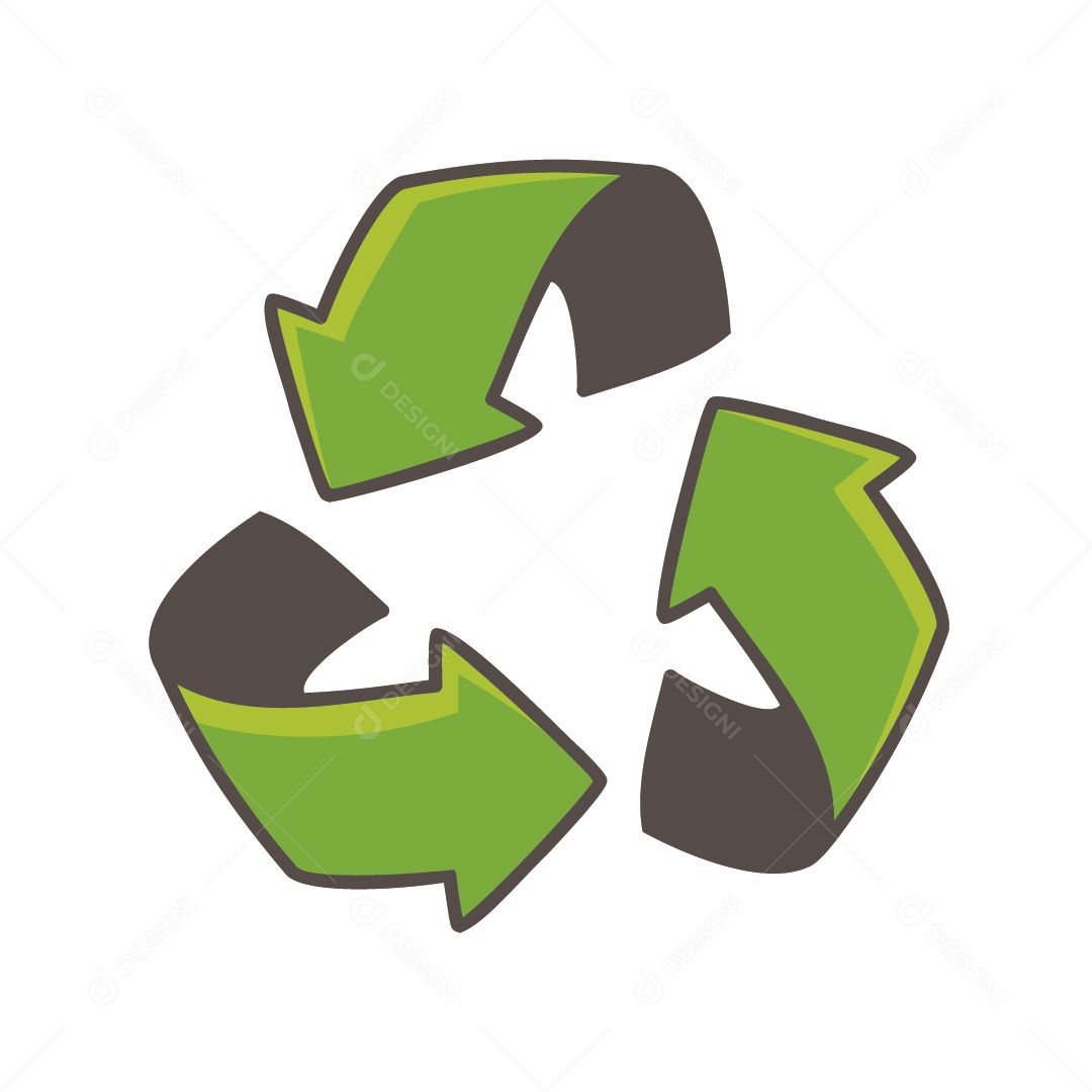 Ícone de Reciclagem Ilustração Vetor EPS