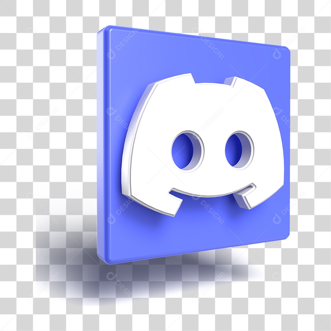 Ícone 3D Discord PNG Transparente