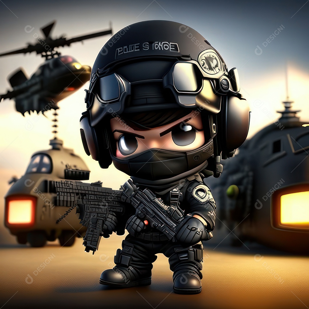 Miniatura de personagem de jogo Call of Duty