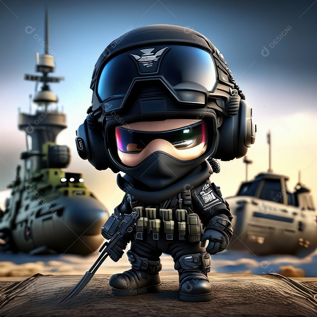 Miniatura de personagem de jogo Call of Duty