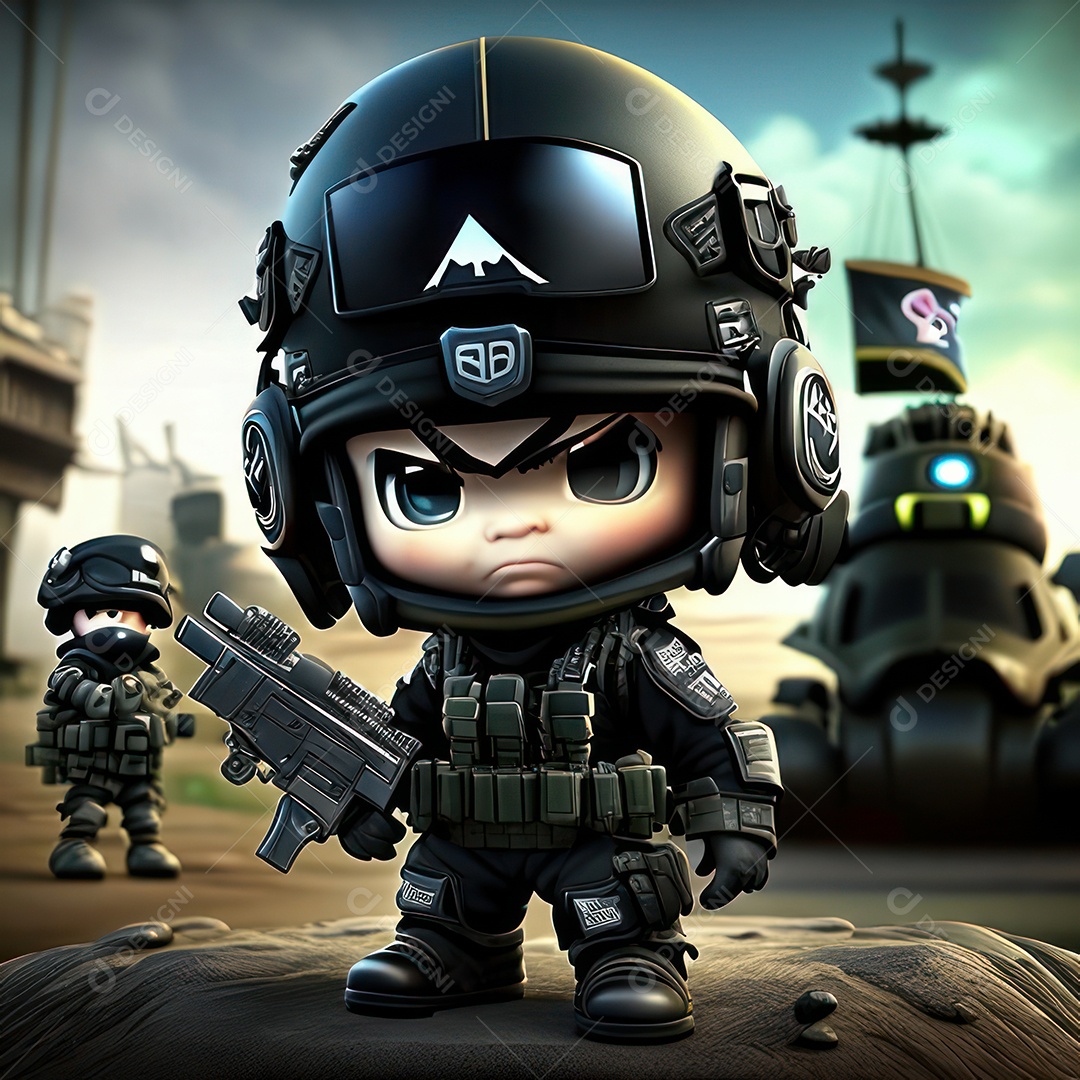 Miniatura de personagem de jogo Call of Duty