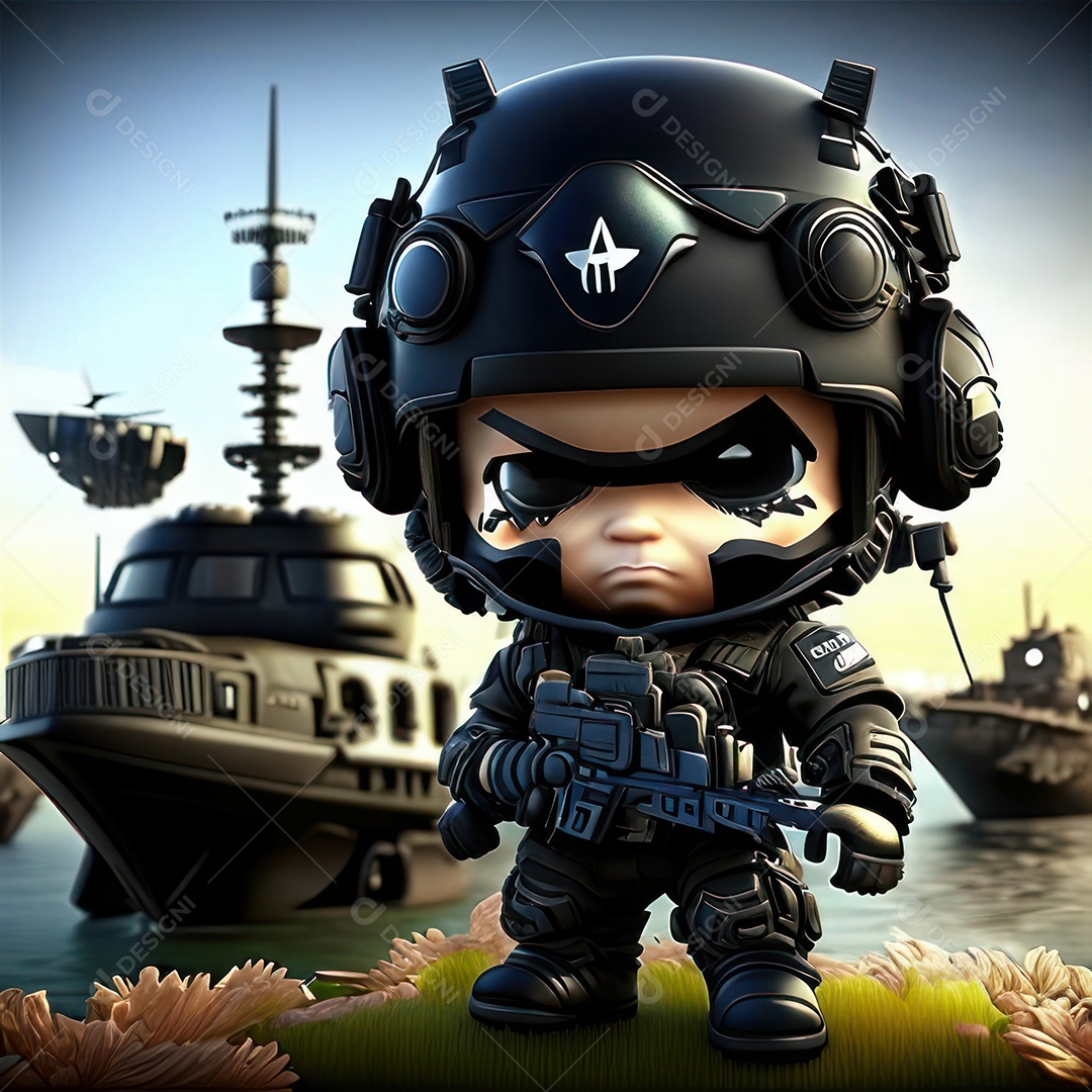 Miniatura de personagem de jogo Call of Duty