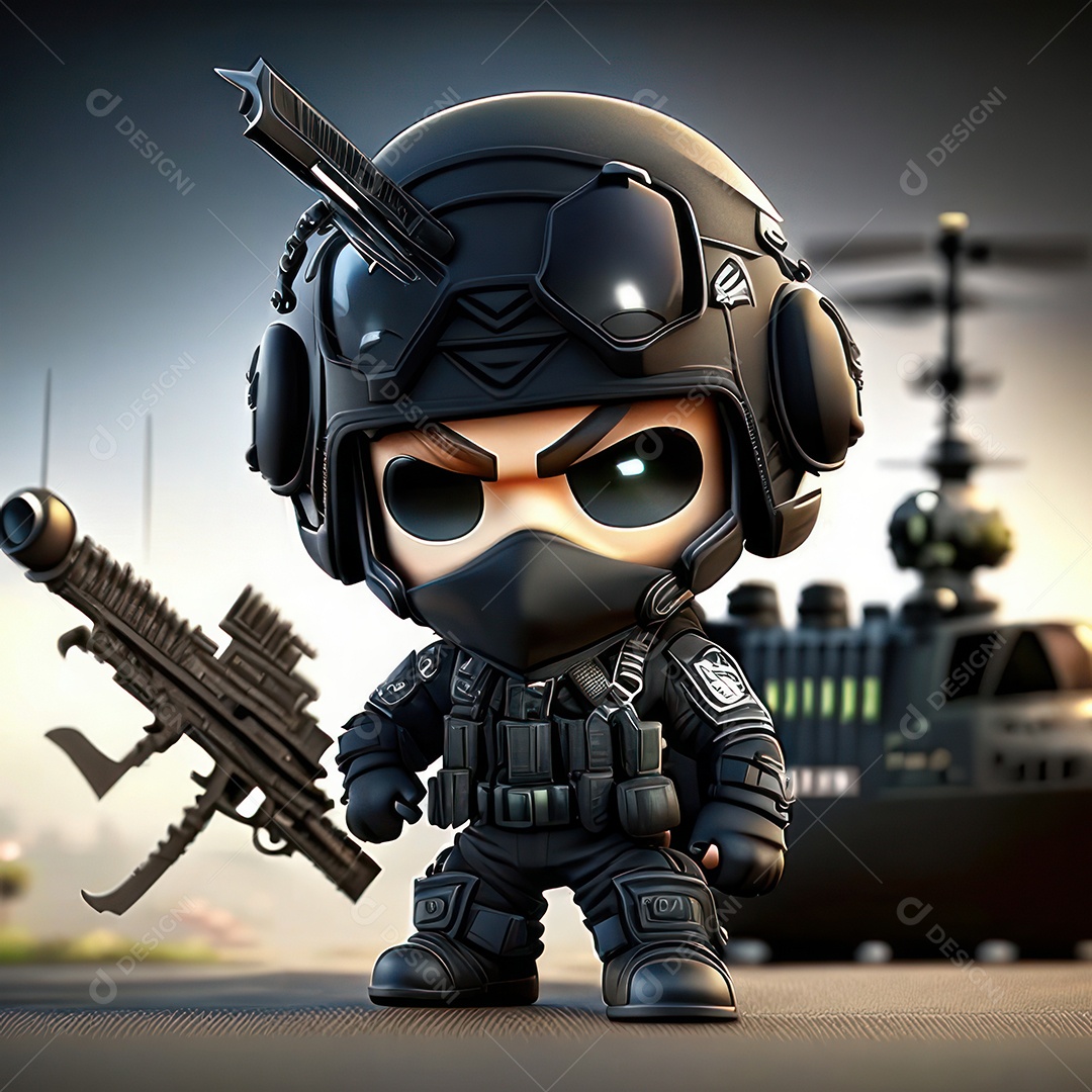 Miniatura de personagem de jogo Call of Duty