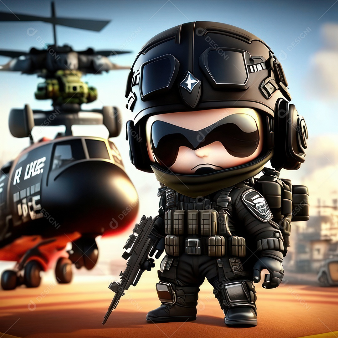 Miniatura de personagem de jogo Call of Duty