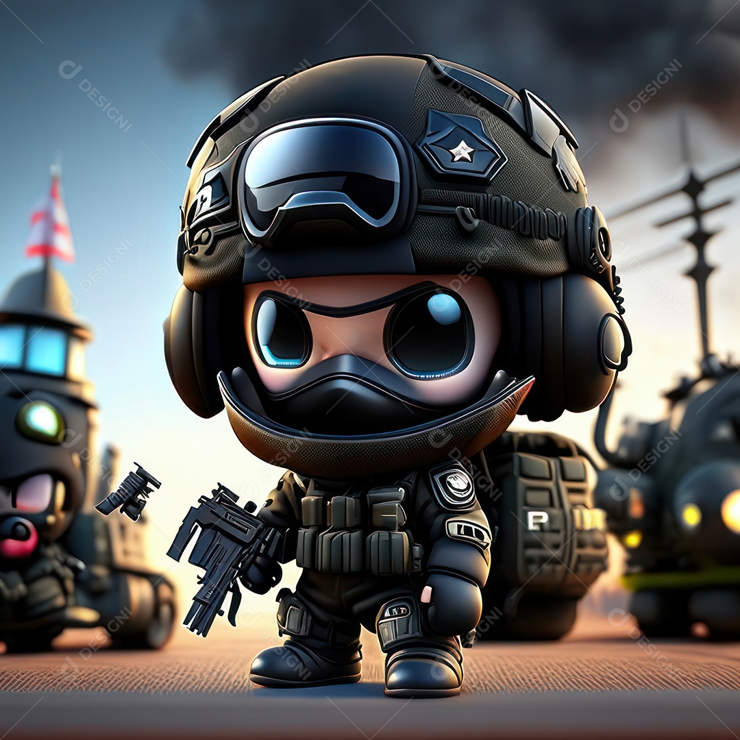 Miniatura de personagem de jogo Call of Duty