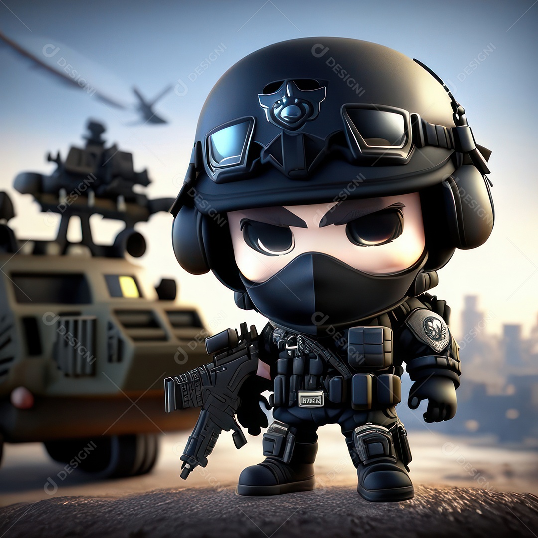 Miniatura de personagem de jogo Call of Duty