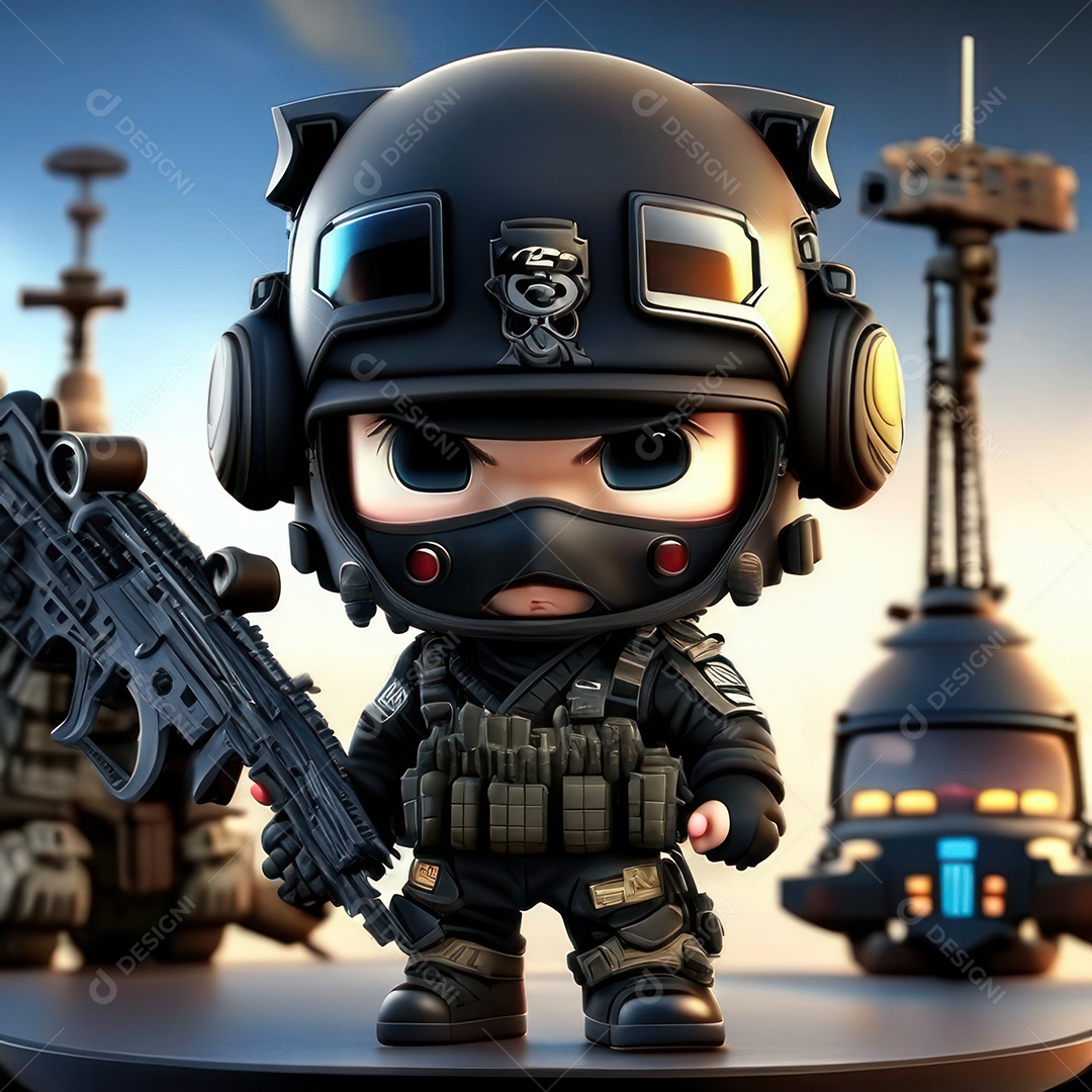 Miniatura de personagem de jogo Call of Duty