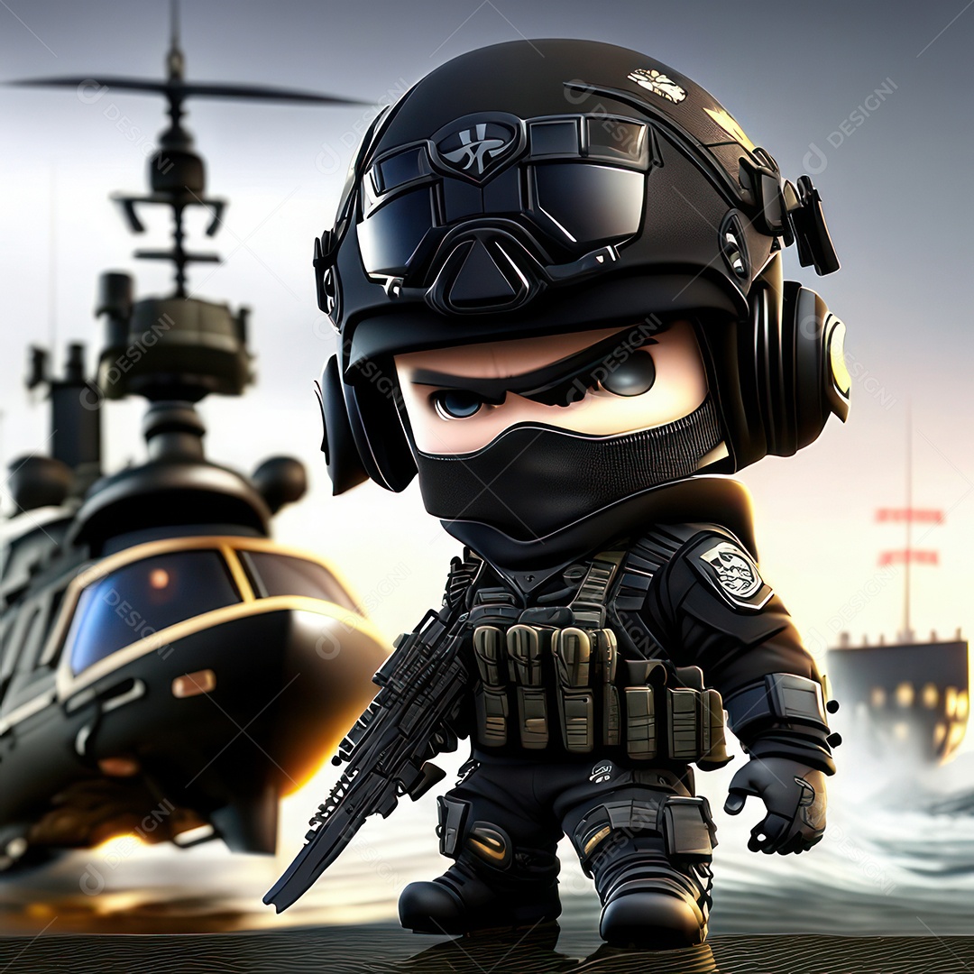 Miniatura de personagem de jogo Call of Duty