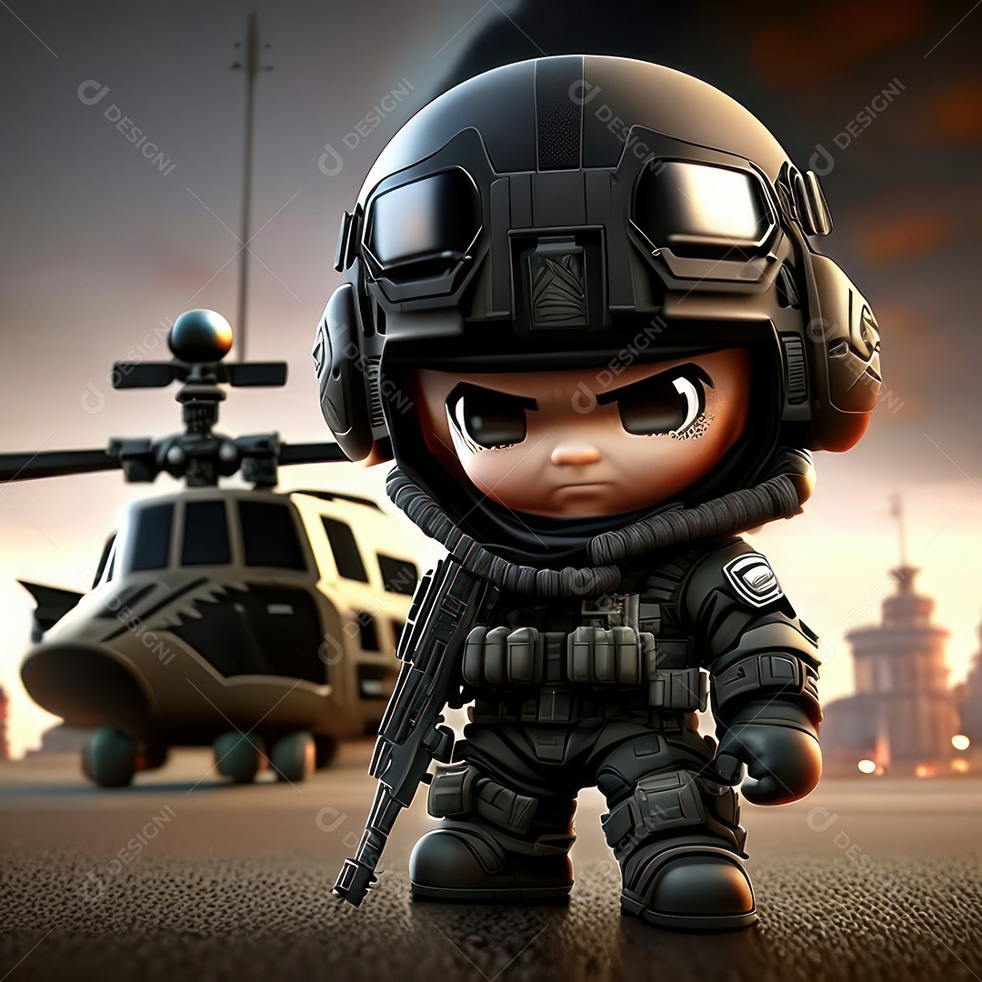 Miniatura de personagem de jogo Call of Duty