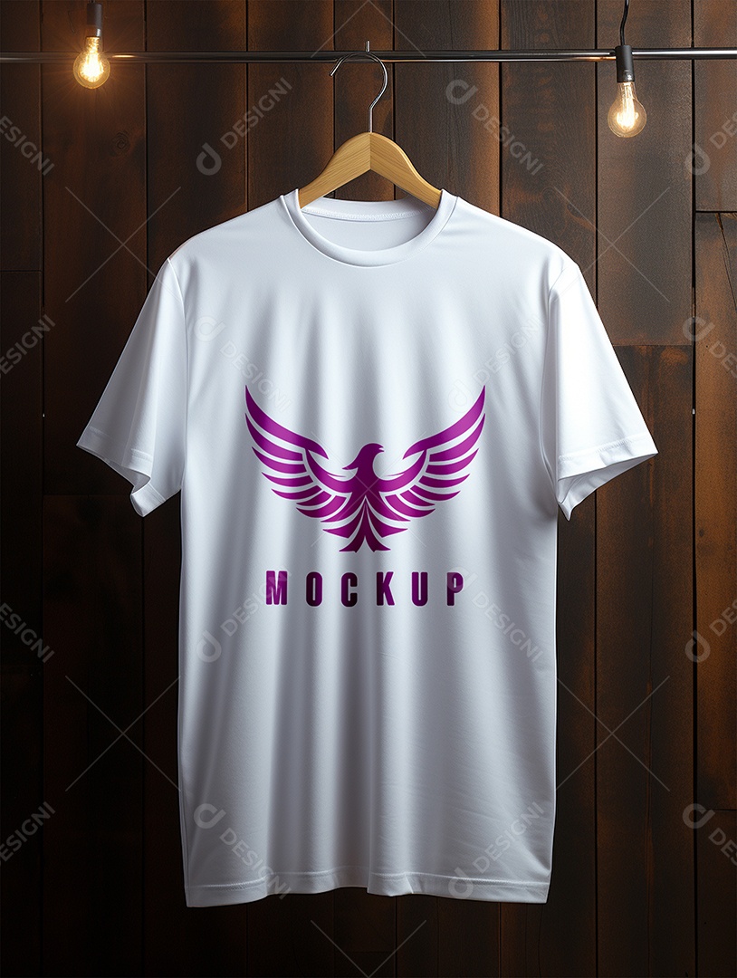 Mockup Camisa Manga Curta PSD Editável