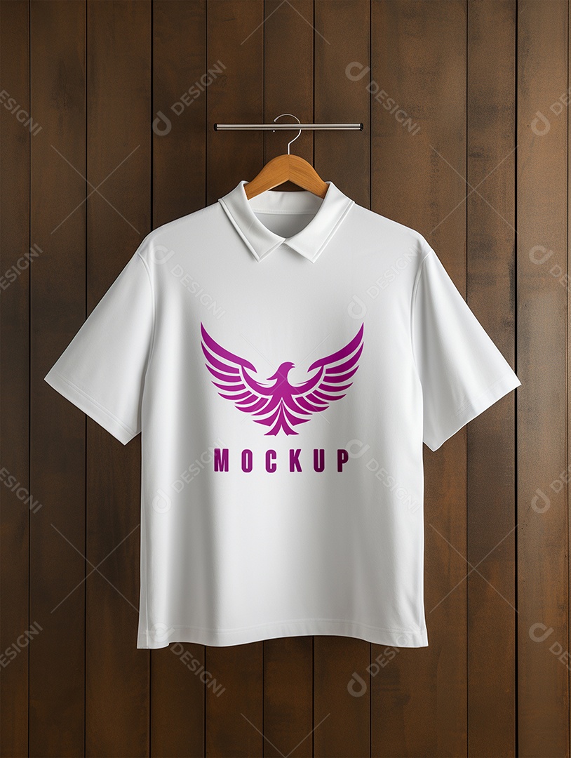 Mockup Camisa Manga Curta PSD Editável