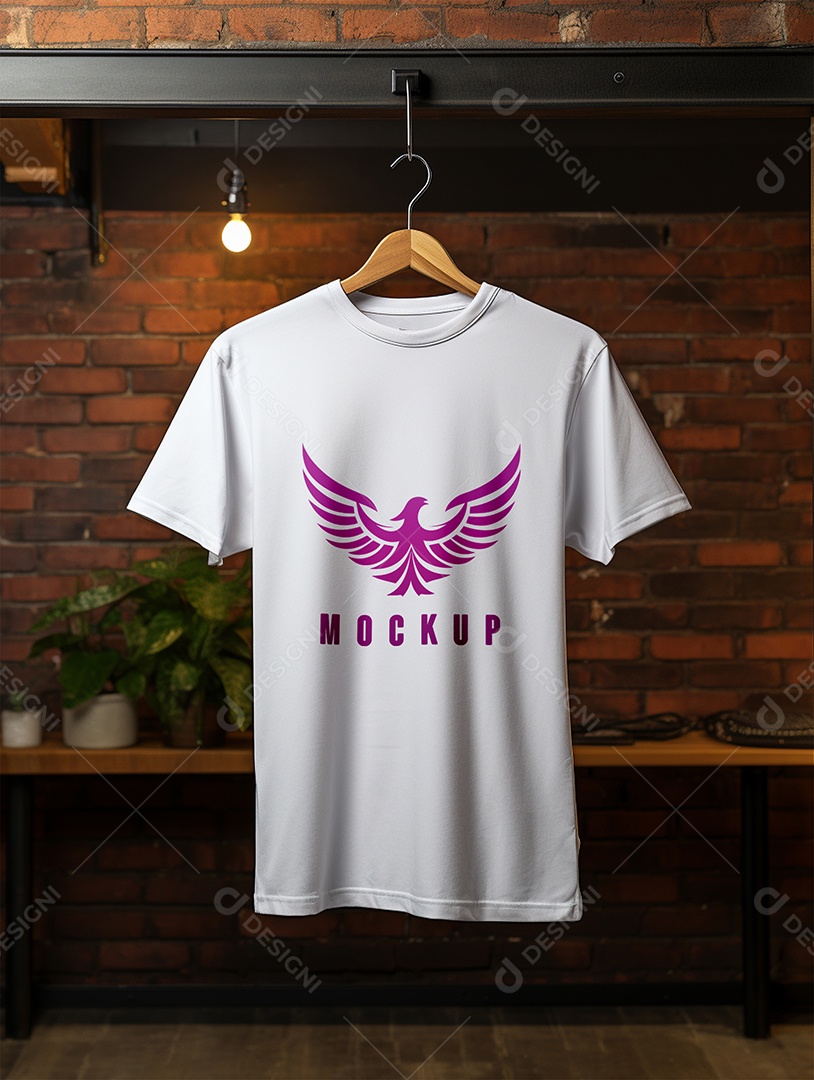 Mockup Camisa Manga Curta PSD Editável