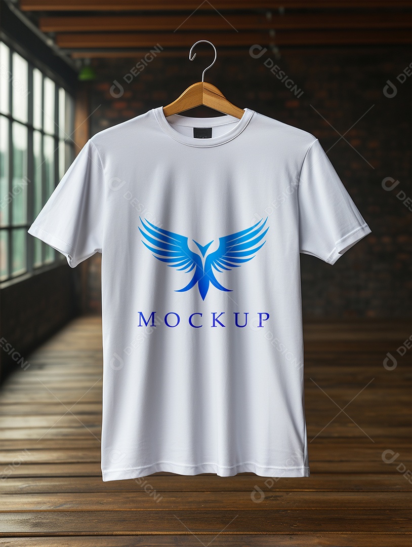 Mockup Camisa Manga Curta PSD Editável