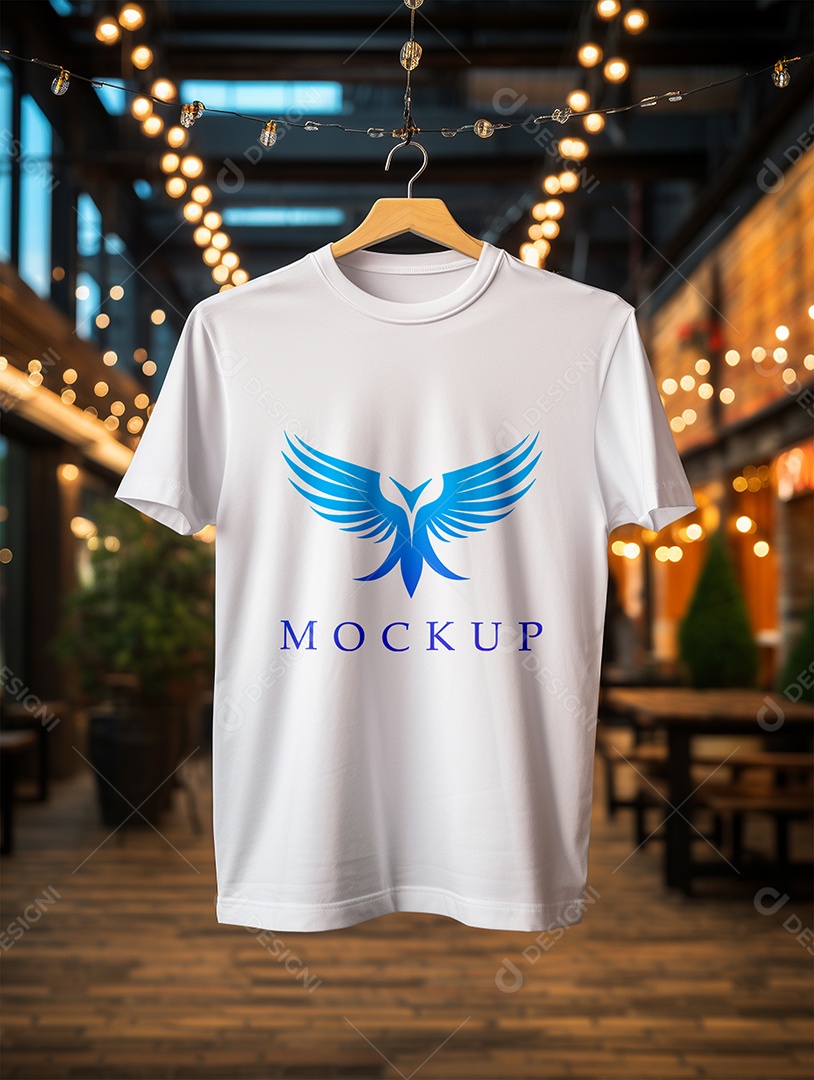 Mockup Camisa Manga Curta PSD Editável