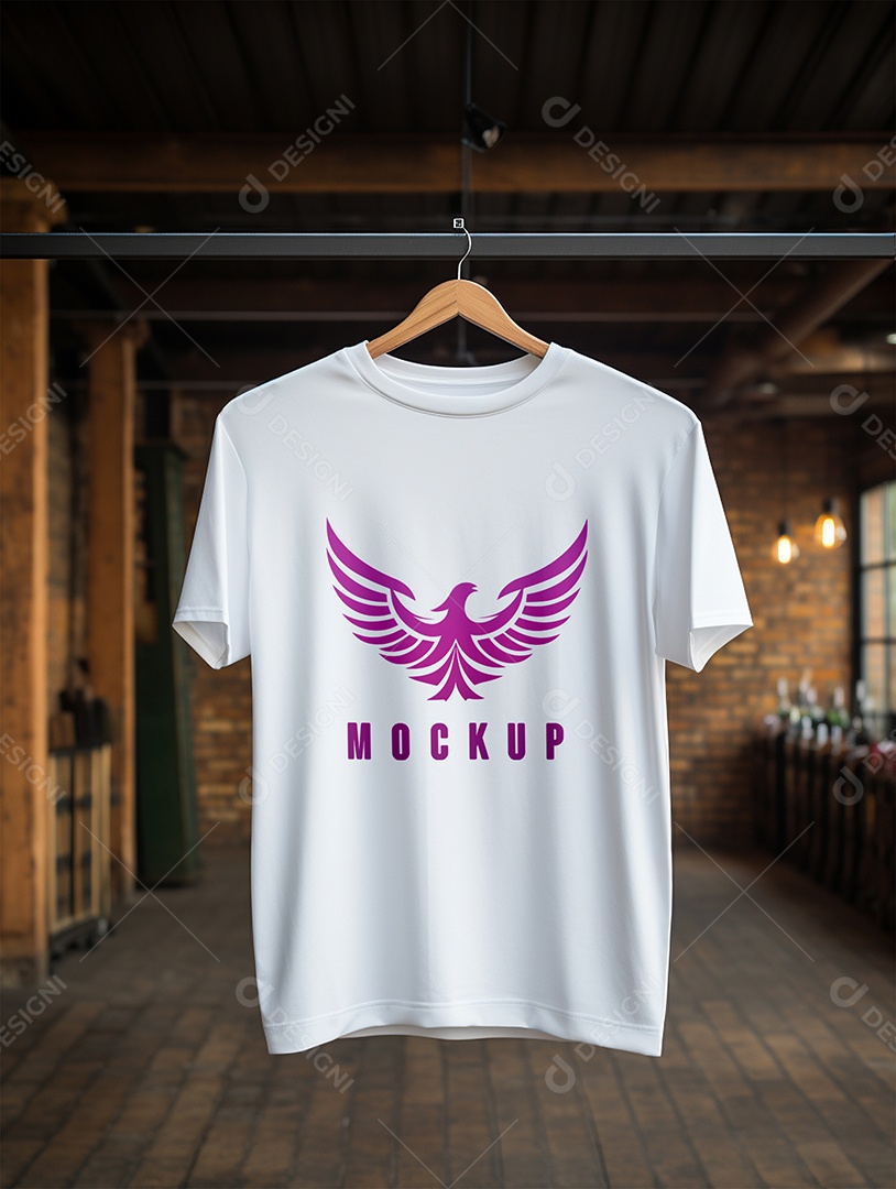 Mockup Camisa Manga Curta PSD Editável