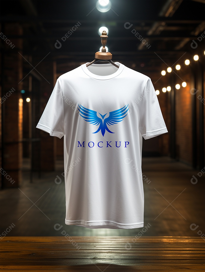 Mockup Camisa Manga Curta PSD Editável