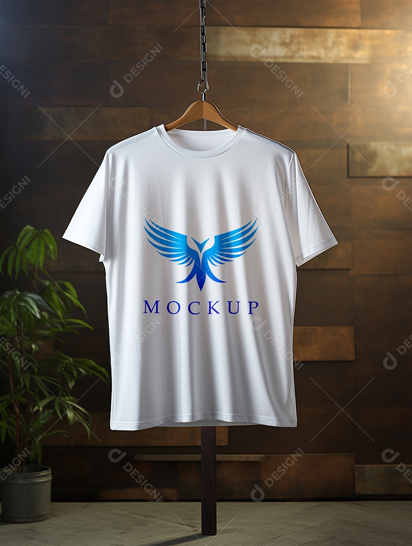 Mockup Camisa Manga Curta PSD Editável