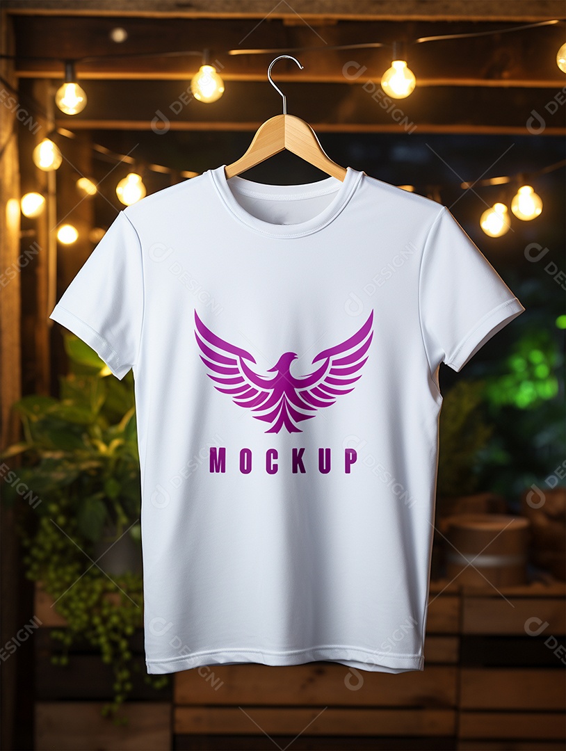 Mockup Camisa Meia Manga PSD Editável