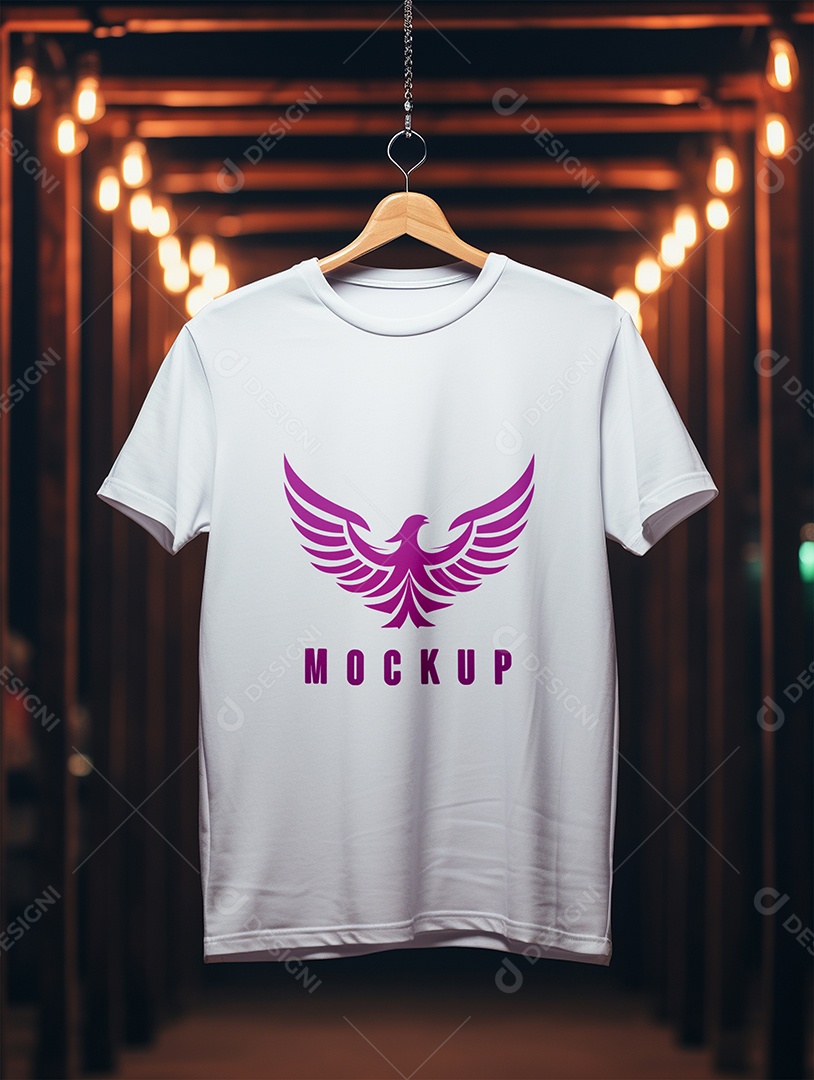 Mockup Camisa Meia Manga PSD Editável